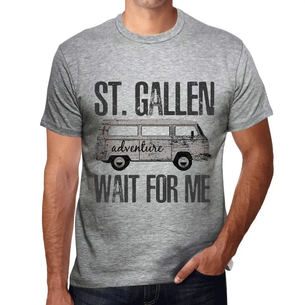Men's Graphic T-Shirt Adventure Wait For Me In St Gallen Eco-Friendly Limited Edition Short Sleeve Tee-Shirt Vintage Birthday Gift Novelty