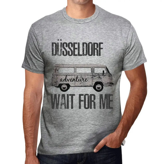 Men's Graphic T-Shirt Adventure Wait For Me In Düsseldorf Limited Edition Short Sleeve Tee-Shirt Vintage Birthday Gift Novelty