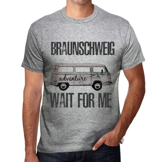 Men's Graphic T-Shirt Adventure Wait For Me In Braunschweig Limited Edition Short Sleeve Tee-Shirt Vintage Birthday Gift Novelty