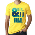 Men's Graphic T-Shirt And Travel To Rome Eco-Friendly Limited Edition Short Sleeve Tee-Shirt Vintage Birthday Gift Novelty