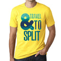 Men's Graphic T-Shirt And Travel To Split Eco-Friendly Limited Edition Short Sleeve Tee-Shirt Vintage Birthday Gift Novelty