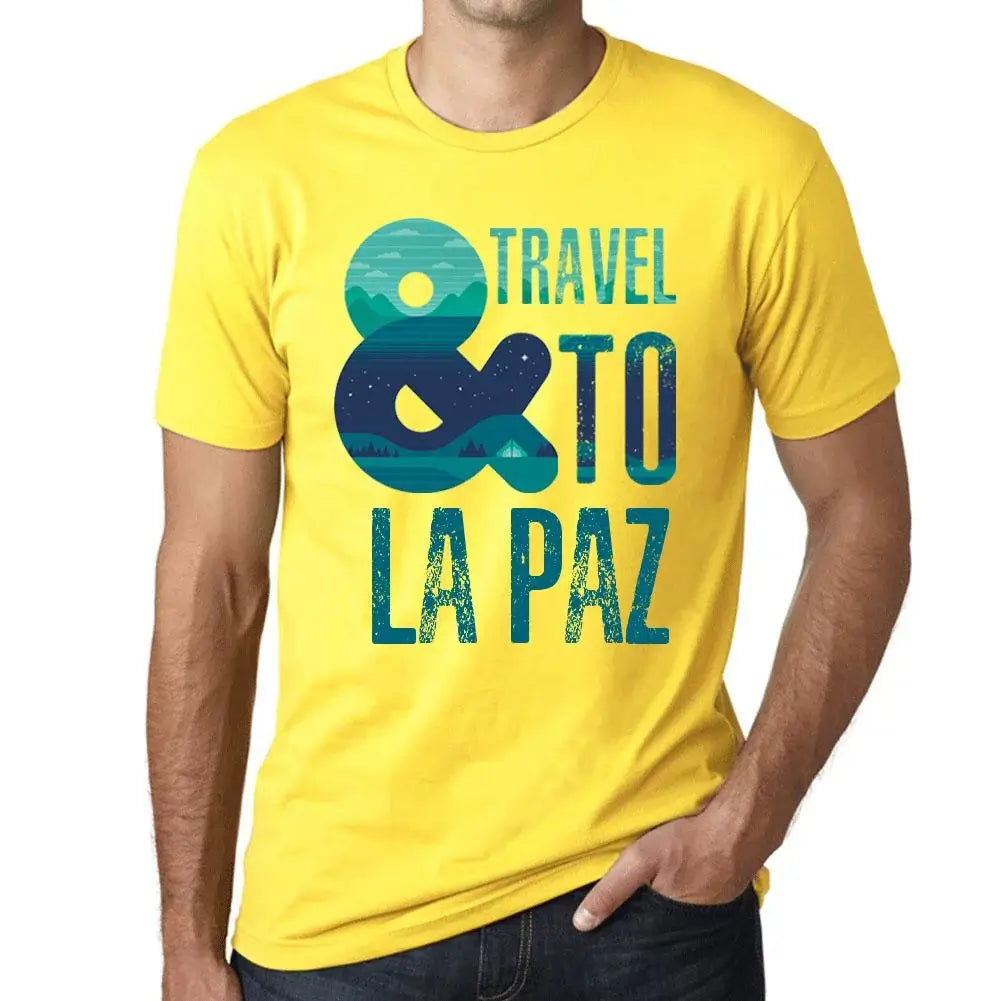 Men's Graphic T-Shirt And Travel To La Paz Eco-Friendly Limited Edition Short Sleeve Tee-Shirt Vintage Birthday Gift Novelty