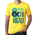 Men's Graphic T-Shirt And Travel To Kigali Eco-Friendly Limited Edition Short Sleeve Tee-Shirt Vintage Birthday Gift Novelty