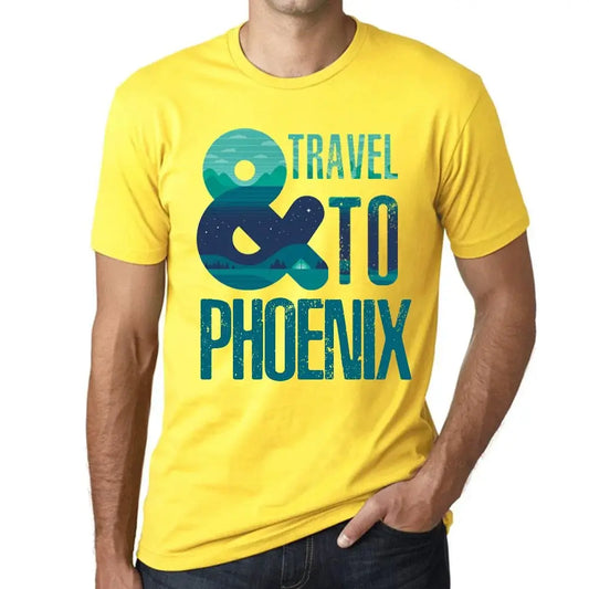 Men's Graphic T-Shirt And Travel To Phoenix Eco-Friendly Limited Edition Short Sleeve Tee-Shirt Vintage Birthday Gift Novelty