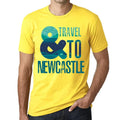 Men's Graphic T-Shirt And Travel To Newcastle Eco-Friendly Limited Edition Short Sleeve Tee-Shirt Vintage Birthday Gift Novelty