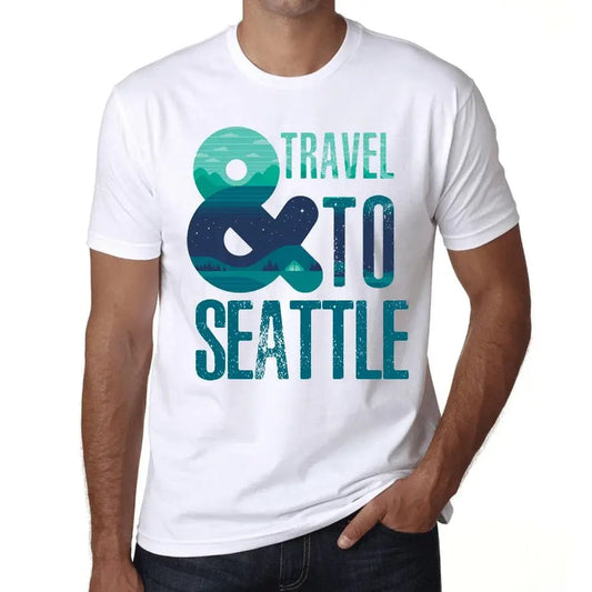 Men's Graphic T-Shirt And Travel To Seattle Eco-Friendly Limited Edition Short Sleeve Tee-Shirt Vintage Birthday Gift Novelty