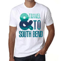 Men's Graphic T-Shirt And Travel To South Bend Eco-Friendly Limited Edition Short Sleeve Tee-Shirt Vintage Birthday Gift Novelty