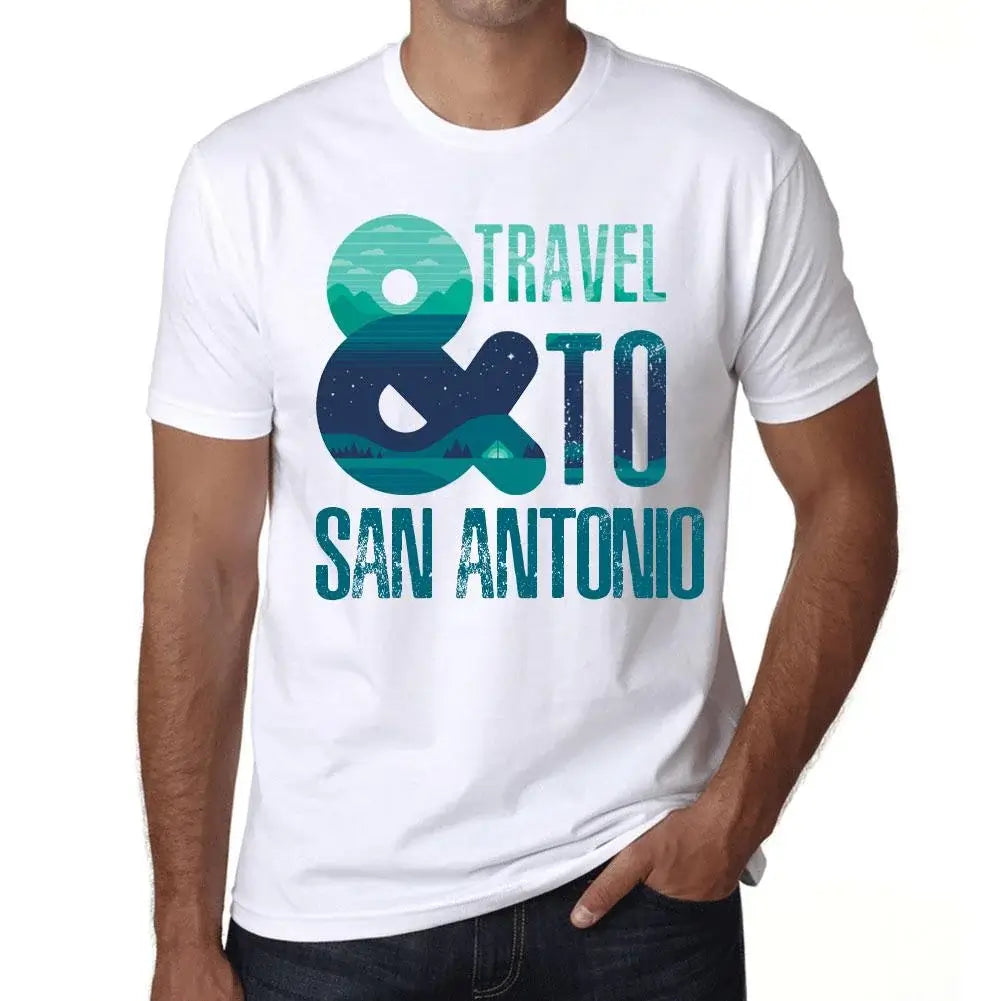 Men's Graphic T-Shirt And Travel To San Antonio Eco-Friendly Limited Edition Short Sleeve Tee-Shirt Vintage Birthday Gift Novelty