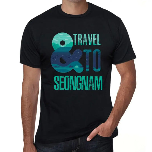 Men's Graphic T-Shirt And Travel To Seongnam Eco-Friendly Limited Edition Short Sleeve Tee-Shirt Vintage Birthday Gift Novelty