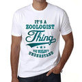 Men's Graphic T-Shirt It's A Zoologist Thing You Wouldn’t Understand Limited Edition Short Sleeve Tee-Shirt Vintage Birthday Gift Novelty