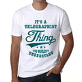 Homme Tee-Shirt C'Est Un Truc De Télégraphiste Que Tu Ne Comprendrais Pas – It's A Telegraphist Thing You Wouldn’t Understand – T-Shirt Graphique Vintage Cadeau Nouveauté