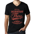 Men's Graphic T-Shirt V Neck It's A Scientist Thing You Wouldn’t Understand Limited Edition Short Sleeve Tee-Shirt Vintage Birthday Gift Novelty