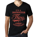 Men's Graphic T-Shirt V Neck It's A Instructor Thing You Wouldn’t Understand Limited Edition Short Sleeve Tee-Shirt Vintage Birthday Gift Novelty