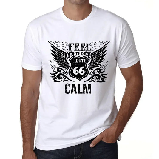 Men's Graphic T-Shirt Feel The Calm Limited Edition Short Sleeve Tee-Shirt Vintage Birthday Gift Novelty