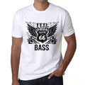 Men's Graphic T-Shirt Feel The Bass Limited Edition Short Sleeve Tee-Shirt Vintage Birthday Gift Novelty