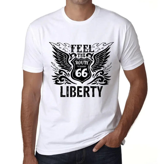 Men's Graphic T-Shirt Feel The Liberty Limited Edition Short Sleeve Tee-Shirt Vintage Birthday Gift Novelty