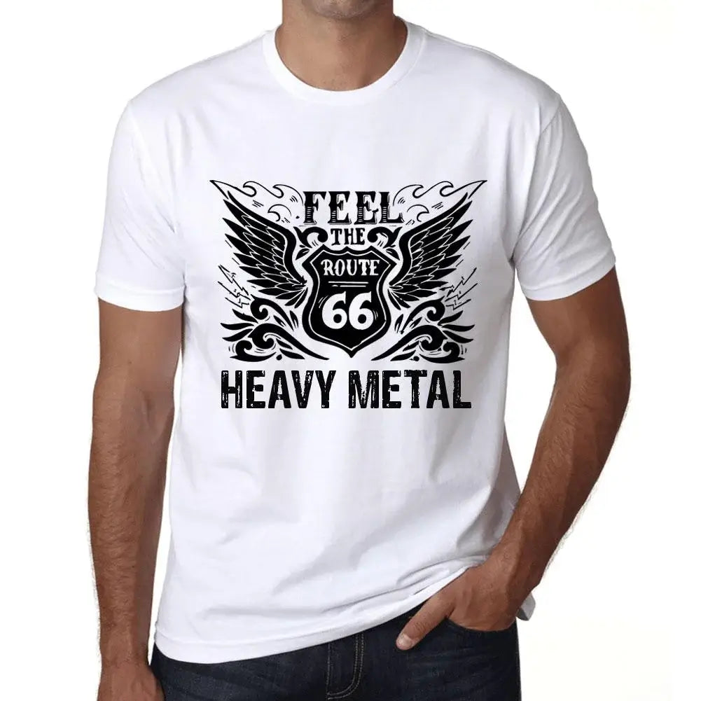 Men's Graphic T-Shirt Feel The Heavy Metal Eco-Friendly Limited Edition Short Sleeve Tee-Shirt Vintage Birthday Gift Novelty