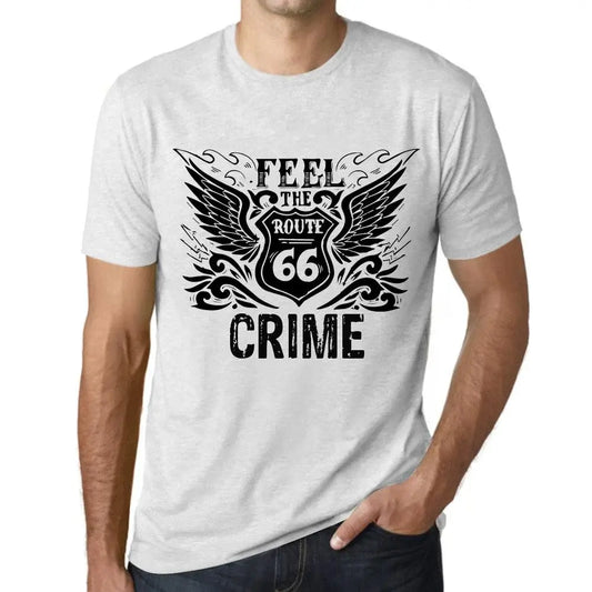 Men's Graphic T-Shirt Feel The Crime Limited Edition Short Sleeve Tee-Shirt Vintage Birthday Gift Novelty