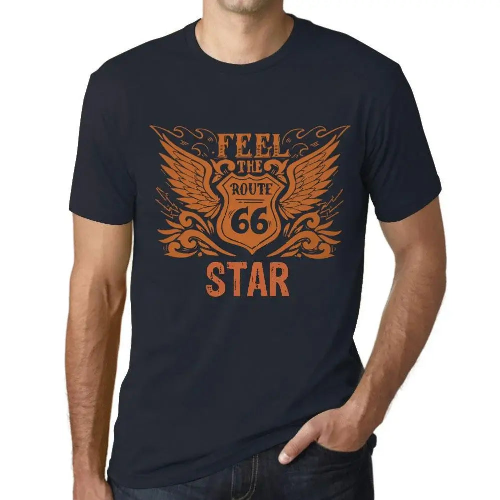 Men's Graphic T-Shirt Feel The Star Limited Edition Short Sleeve Tee-Shirt Vintage Birthday Gift Novelty