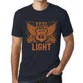 Men's Graphic T-Shirt Feel The Light Limited Edition Short Sleeve Tee-Shirt Vintage Birthday Gift Novelty