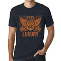Camiseta Estampada para Hombre Siente El Lujo – Feel The Luxury – T-shirt Vintage Manga Corta Regalo Original Cumpleaños Diseño Gráfico Moda