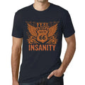 Men's Graphic T-Shirt Feel The Insanity Limited Edition Short Sleeve Tee-Shirt Vintage Birthday Gift Novelty