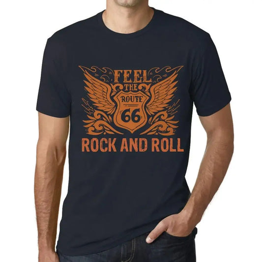 Men's Graphic T-Shirt Feel The Rock And Roll Limited Edition Short Sleeve Tee-Shirt Vintage Birthday Gift Novelty