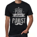Men's Graphic T-Shirt 100% Pure Super Pianist Eco-Friendly Limited Edition Short Sleeve Tee-Shirt Vintage Birthday Gift Novelty