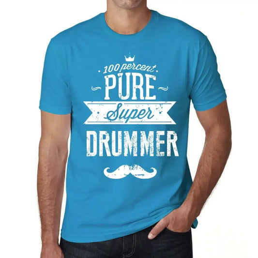 Men's Graphic T-Shirt 100% Pure Super Drummer Eco-Friendly Limited Edition Short Sleeve Tee-Shirt Vintage Birthday Gift Novelty