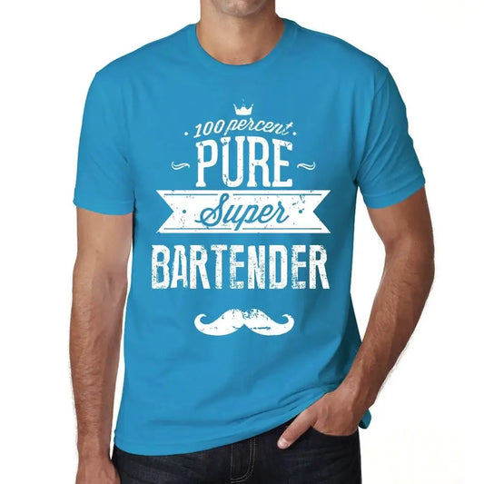 Men's Graphic T-Shirt 100% Pure Super Bartender Eco-Friendly Limited Edition Short Sleeve Tee-Shirt Vintage Birthday Gift Novelty