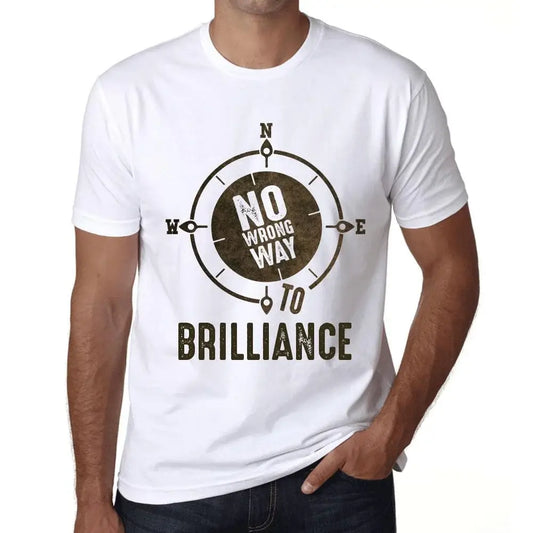 Men's Graphic T-Shirt No Wrong Way To Brilliance Limited Edition Short Sleeve Tee-Shirt Vintage Birthday Gift Novelty