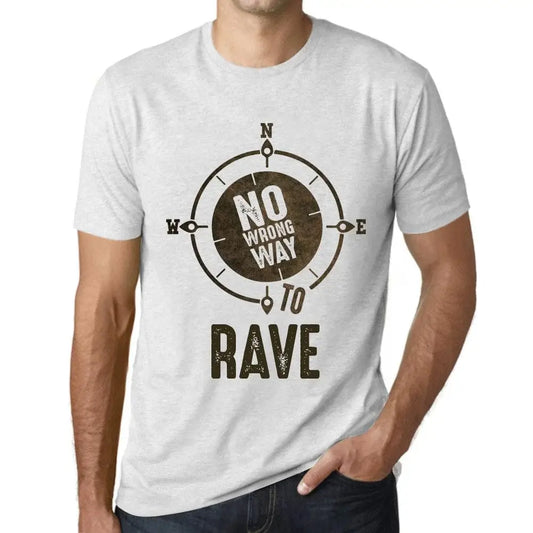 Men's Graphic T-Shirt No Wrong Way To Rave Limited Edition Short Sleeve Tee-Shirt Vintage Birthday Gift Novelty