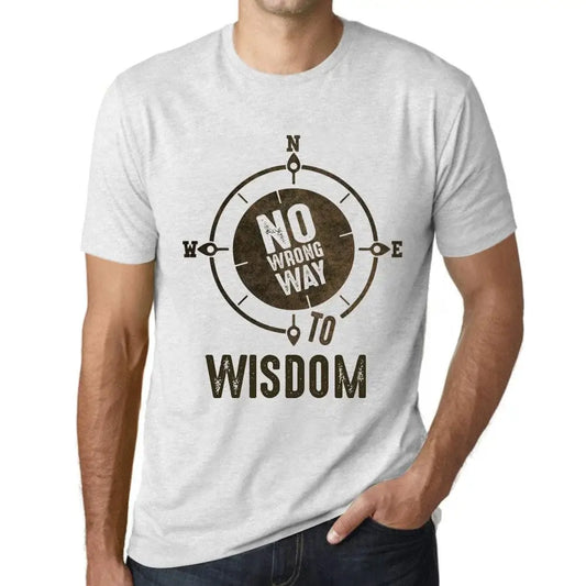 Men's Graphic T-Shirt No Wrong Way To Wisdom Limited Edition Short Sleeve Tee-Shirt Vintage Birthday Gift Novelty