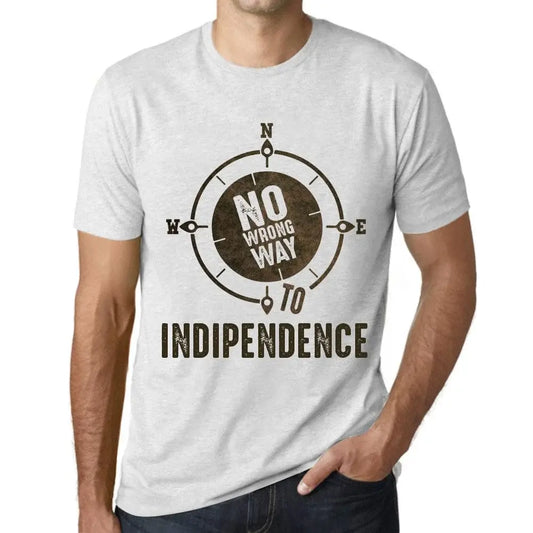 Men's Graphic T-Shirt No Wrong Way To Indipendence Limited Edition Short Sleeve Tee-Shirt Vintage Birthday Gift Novelty