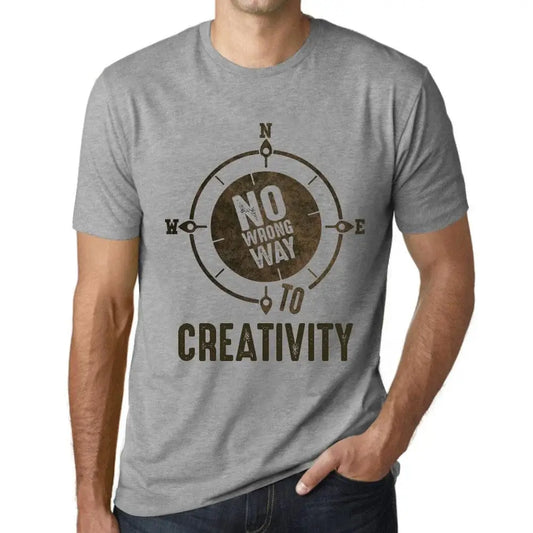 Men's Graphic T-Shirt No Wrong Way To Creativity Eco-Friendly Limited Edition Short Sleeve Tee-Shirt Vintage Birthday Gift Novelty