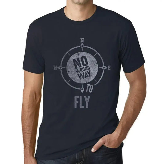 Men's Graphic T-Shirt No Wrong Way To Fly Limited Edition Short Sleeve Tee-Shirt Vintage Birthday Gift Novelty