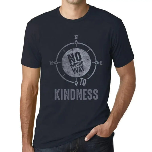 Men's Graphic T-Shirt No Wrong Way To Kindness Limited Edition Short Sleeve Tee-Shirt Vintage Birthday Gift Novelty