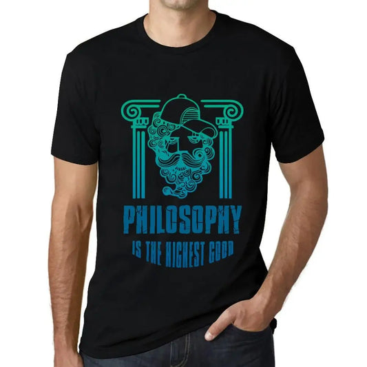 Men's Graphic T-Shirt Philosophy Is The Highest Good Eco-Friendly Limited Edition Short Sleeve Tee-Shirt Vintage Birthday Gift Novelty