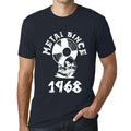 Men's Graphic T-Shirt Metal Since 1968 56th Birthday Anniversary 56 Year Old Gift 1968 Vintage Eco-Friendly Short Sleeve Novelty Tee