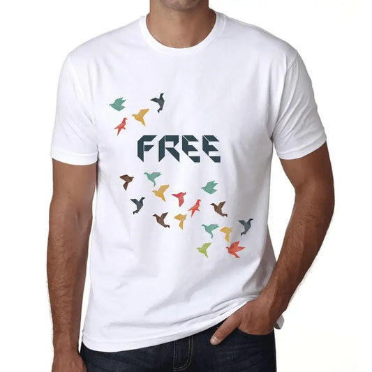 Men's Graphic T-Shirt Origami Free Limited Edition Short Sleeve Tee-Shirt Vintage Birthday Gift Novelty