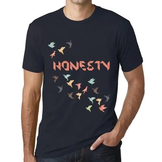 Men's Graphic T-Shirt Origami Honesty Limited Edition Short Sleeve Tee-Shirt Vintage Birthday Gift Novelty