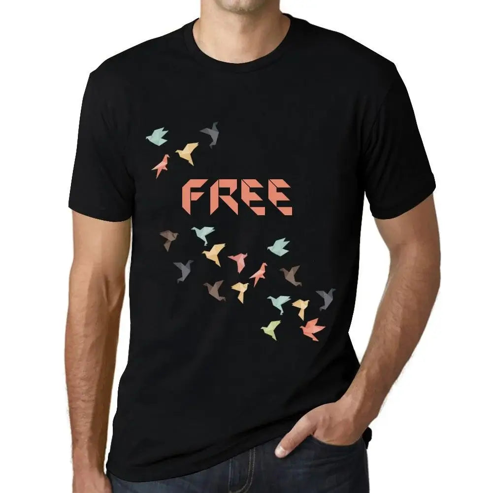 Men's Graphic T-Shirt Origami Free Limited Edition Short Sleeve Tee-Shirt Vintage Birthday Gift Novelty
