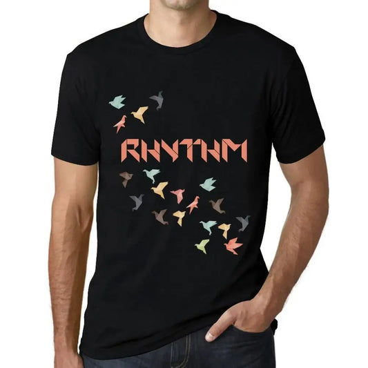 Men's Graphic T-Shirt Origami Rhythm Limited Edition Short Sleeve Tee-Shirt Vintage Birthday Gift Novelty