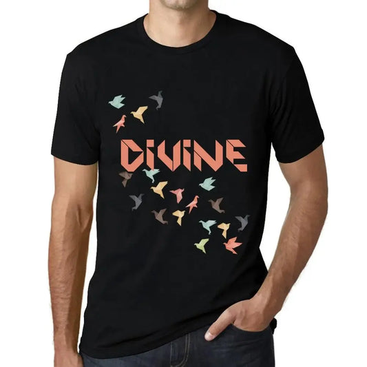 Men's Graphic T-Shirt Origami Divine Limited Edition Short Sleeve Tee-Shirt Vintage Birthday Gift Novelty