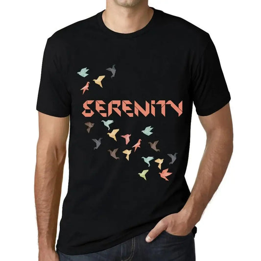 Men's Graphic T-Shirt Origami Serenity Limited Edition Short Sleeve Tee-Shirt Vintage Birthday Gift Novelty