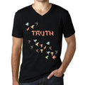 Men's Graphic T-Shirt V Neck Origami Truth Limited Edition Short Sleeve Tee-Shirt Vintage Birthday Gift Novelty