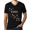 Men's Graphic T-Shirt V Neck Origami Free Limited Edition Short Sleeve Tee-Shirt Vintage Birthday Gift Novelty