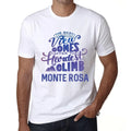 Men's Graphic T-Shirt The Best View Comes After Hardest Mountain Climb Monte Rosa Eco-Friendly Limited Edition Short Sleeve Tee-Shirt Vintage Birthday Gift Novelty