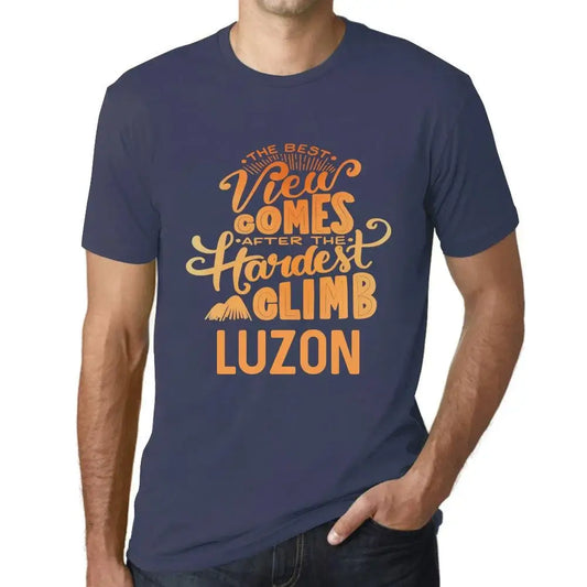 Men's Graphic T-Shirt The Best View Comes After Hardest Mountain Climb Luzon Eco-Friendly Limited Edition Short Sleeve Tee-Shirt Vintage Birthday Gift Novelty