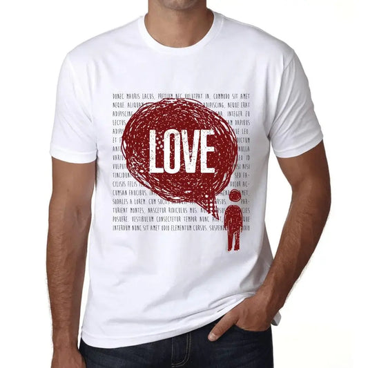 Men's Graphic T-Shirt Thoughts Love Eco-Friendly Limited Edition Short Sleeve Tee-Shirt Vintage Birthday Gift Novelty